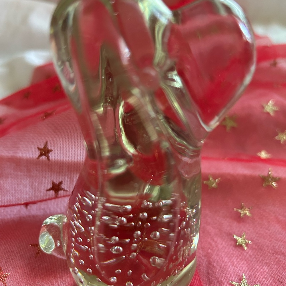 Glass Dog Figurine